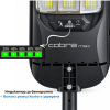 Соларна LED лампа Cobra Max 1800W със сензор и стойка