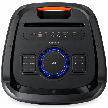 Караоке тонколона KTS-1939 с Bluetooth, 15 инча, 2 микрофона, 4500 mAh
